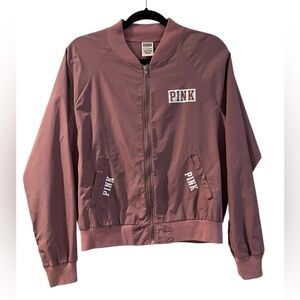PINK Victoria's Secret Bomber Anorak Jacket in Rose Pink/Mauve- Size XS